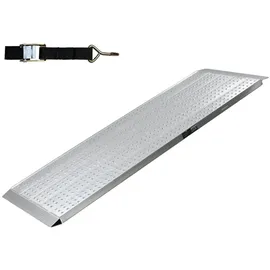 Baumarktplus TRUTZHOLM 1 x Auffahrrampe 200 x 70 cm Traglast 270kg Alu grau Profiliert