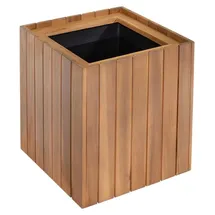 prestige home living outdoor Quadratischer Pflanzkübel 30 x 30 x 35 cm Braun