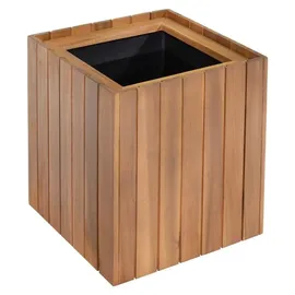 prestige home living outdoor Quadratischer Pflanzkübel 30 x 30 x 35 cm Braun