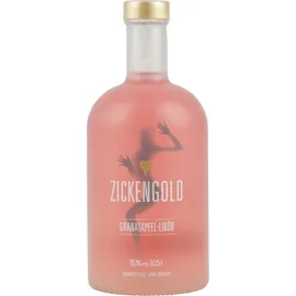 zickengold granatapfel-likör 0,5l, alc. 15 vol.-% Granatapfel Likör 15% Vol. 0,5 l