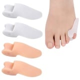 4 Stück Zehenspreizer Silikon Hallux Valgus Korrektur - Optimale Spreizung und natürliche Ausrichtung der Zehen