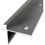 küberit Treppenkantenprofil 33 x 43 x 2500 mm Winkelprofil Einfasshöhe 8 mm Aluminium Glatt Doppelt Versetzt Versenkt Gebohrt Edelstahl Küberit
