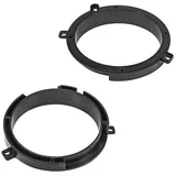 tomzz Audio 2834-008 Lautsprecherringe Adapter Halterungen kompatibel mit Mercedes C-Klasse W202 Fronttür für 165mm DIN Lautsprecher
