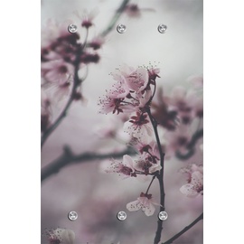 Queence Garderobenleiste »Blumen«, 85385804-0 rosa B/H/T: 80 cm x 120 cm x 5 cm,