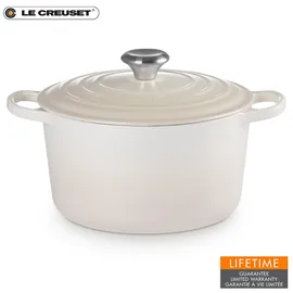 Le Creuset Signature Bräter rund hoch 24 cm meringue