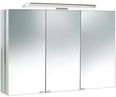 AS Alu-LED-Spiegelschrank Trio 3-türig 80 x 68 x 15,5cm