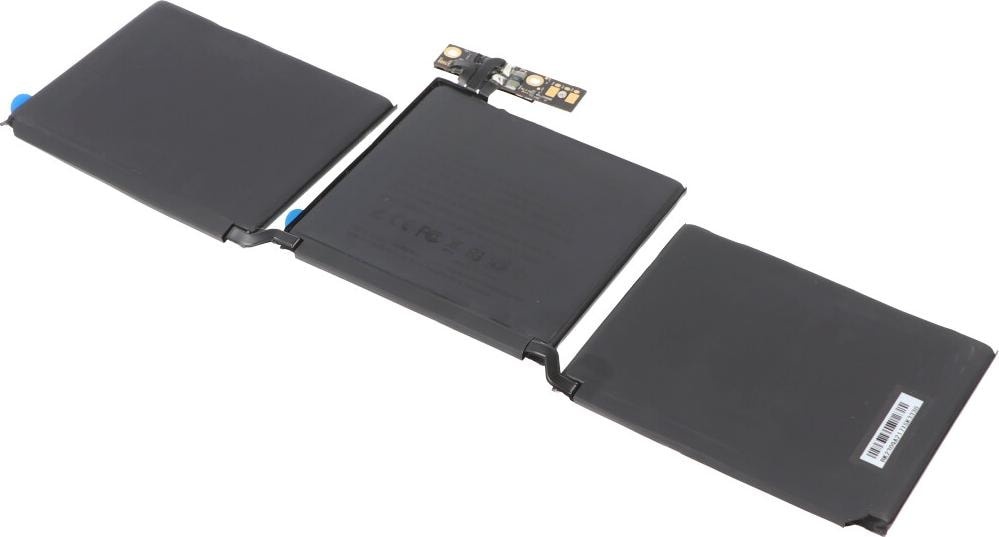 AccuCell Akku passend für Apple MacBook Pro Retina 13" Touch Bar A2338, A2171 Li-Polymer 11.4V (3 Zellen, 5103 mAh), Notebook Akku, Schwarz