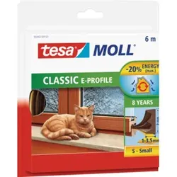 tesamoll® 5463 E-Profile Gummidichtung 6 m × 9 mm braun