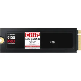Samsung 9100 PRO 4TB, M.2 2280 / M-Key / PCIe 5.0 x4, Kühlkörper