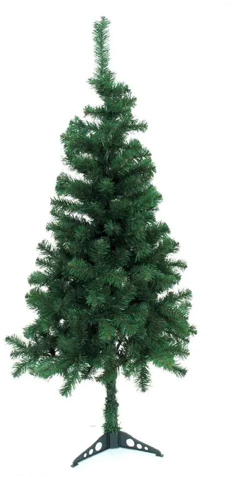 Feuerfester Weihnachtsbaum, Grün, 150 cm, PVC & Polyethylen – Biegsame 280-Zweig-Struktur für dichte Optik