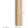 home collective Standregal 39 x 180 x 35 cm Beige