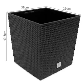 Prosperplast Rato Low 40 x 40 x 40,8 cm anthrazit