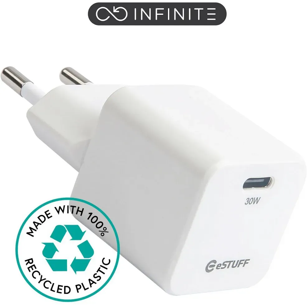 eSTUFF ES637027 Ladegerät für Mobilgeräte Smartphone Weiß AC Schnellladung Drinnen