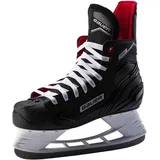 BAUER Kinder Eishockey-Schlittschuhe "Pro Skate, Schwarz/Weiß/Rot, 38 1⁄2