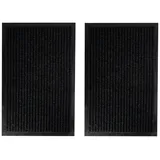 Mojawo 2 Stück Schmutzfangmatte 40x60cm Schwarz-myw99737s-2