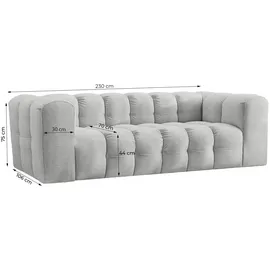 Fun Möbel SOFA 3-sitzer Solvie In Tiffani