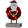 Konstsmide LED Holzsilhouette Weihnachtsmann rot
