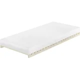 Niederflurbett metallfrei 100x200 Futon metallfreier Lattenrost, Fichte unbehandelt V-70.97-10