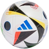 adidas EURO24 LGE BOX Trainingsball, nahtlos, White, BLACK/ GLOBLU, 5