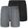 SCHIESSER Boxershorts Multipacks grau / schwarz 3XL 2er Pack
