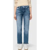 MAC Straight Fit Jeans im 5-Pocket-Design, Dunkelblau, 38/28
