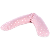 Theraline Bezug für das Komfort Stillkissen 180 x 34 cm Big Stars rosa