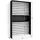 SKRAUT HOME Bücherregal 110 x 25 x 186 cm Schwarz/Weiß