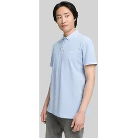 Tom Tailor Poloshirt Poloshirts Piqué Poloshirt mit Stretch blau S (44/46)