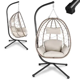 Juskys Korbhängesessel Aria Beige