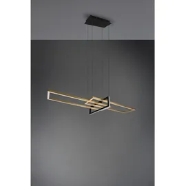 Trio Leuchten LED Pendelleuchte Salinas schwarz matt, Switch-Dimmer