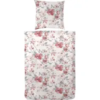 Primera Bettwäsche »Biber-Bettwäsche Serafine«, mit einem tollen Blumenmuster rosa