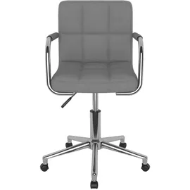 vidaXL Bürostuhl Drehbar Stoff Hellgrau