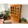 Massivmoebel24 Vitrine Akazie 134 x 50 x 196 cm Honig