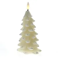 MARELIDA LED Kerze Tannenbaum H: 16 cm creme