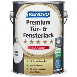 RENOVO Tür- und Fensterlack glänzend »Premium«, weiß RAL 0095 - weiss
