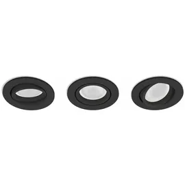 Philips Centura 3er Set GU10 schwarz