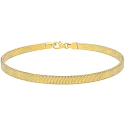 Armband LADY, gold (gelbgold 375, gelbgold 375), Armbänder, Damen, Metall-Gold, Metall, Gold