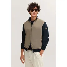 Bugatti Modern Fit Sweatjacke Beige/Braun L