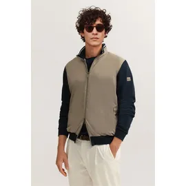 Bugatti Modern Fit Sweatjacke Beige/Braun L