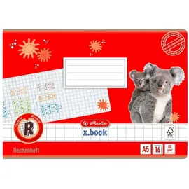 Herlitz Rechenheft A5 quer kariert 16 Blatt