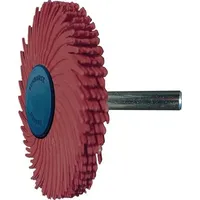 TYROLIT Radialbürstenscheibe Sunburst D.51mm K.220 Rot 10000min-1