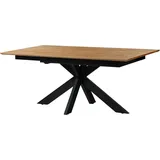 MASSIVMOEBEL24.DE Esstisch verlängerbar Wildeiche 200-285x100 natur geölt KITZBÜHEL #12 - Braun