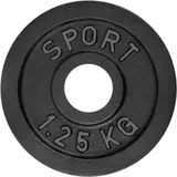 AtHaus® Hantelscheiben 1,25 Kg Gusseisen Hantel Gewichte 30/31 mm Ø - Guss Scheiben Gusscheibe Hantelscheibe Platte Rad Pro