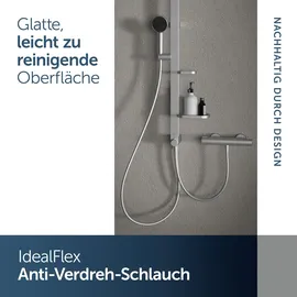 Ideal Standard Alu+ Duschsystem ohne Armatur Silber BD585SI