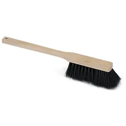 Langstiel-Handfeger Rosshaar Holz roh 45 cm