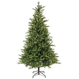 CASANOVA casa NOVA Künstlicher Tannenbaum H 210 cm ALLISON, Grün - Kunststoff - mit LED-Beleuchtung