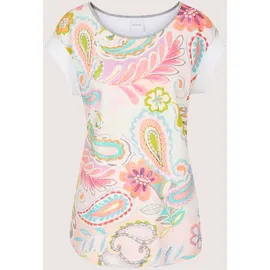 Madeleine Print-Shirt Paisley-Print Weiß 38
