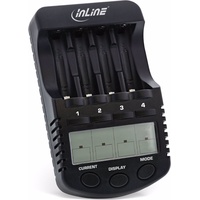 InLine InLine® Premium Schnell-Ladegerät, NiCd+NiMH AA und AAA,
