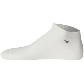 Tom Tailor Unisex Socken, 4er Pack - Basic, Sneakersocken, einfarbig Weiß 35-38