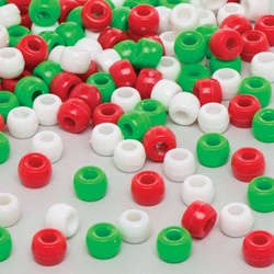 Großpackung Perlen Weihnachten (pro Set 500) Bastelbedarf zu Weihnachten